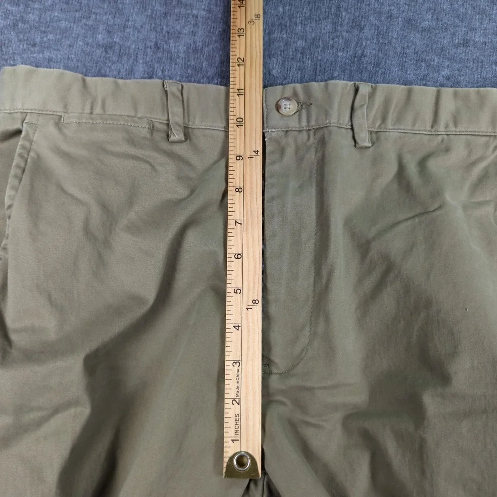 Polo Ralph Lauren Pants Mens 34x32 Khaki Green Casual‎ Preppy Flat Front Office